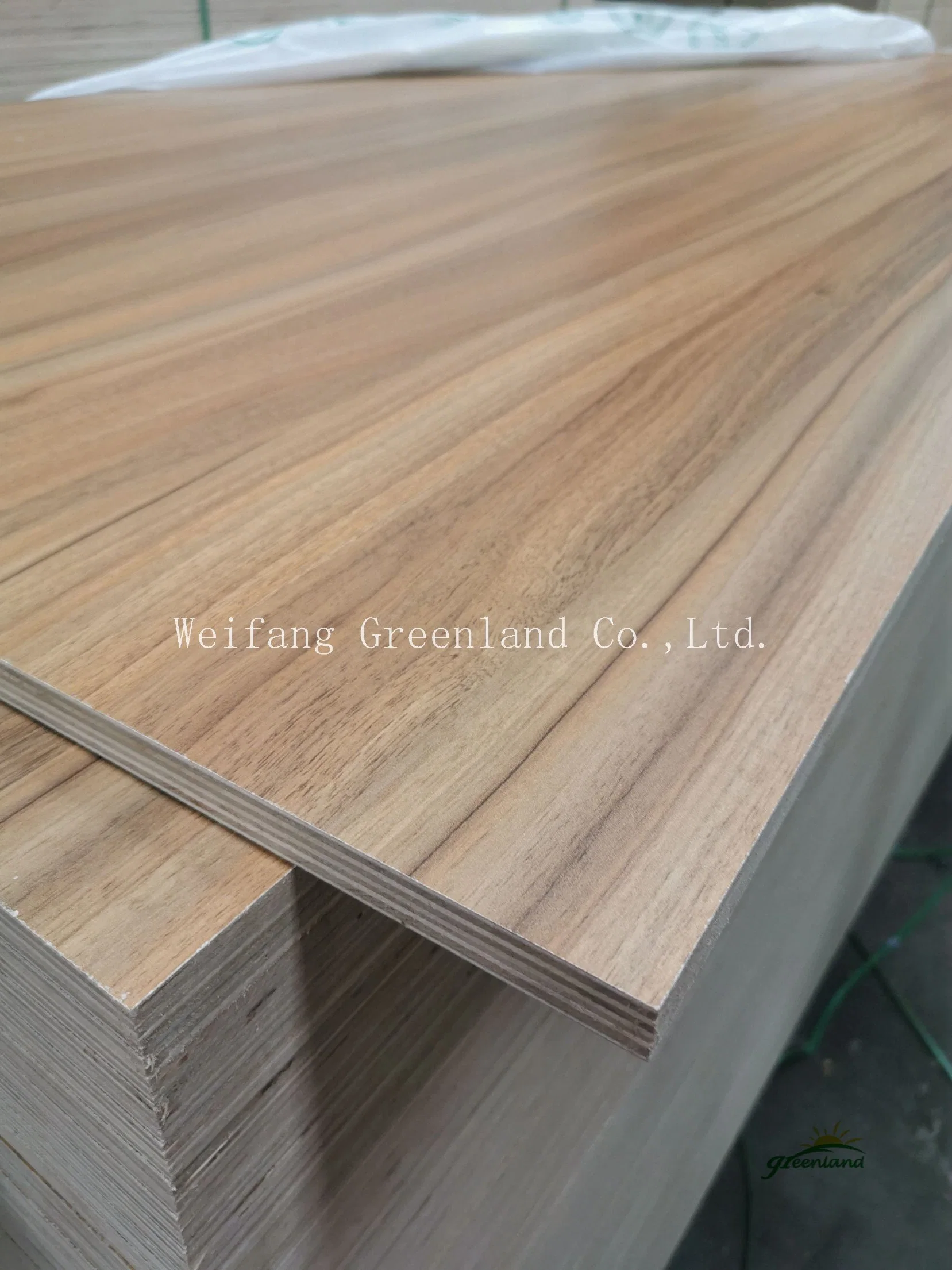 Contraplacado laminado de melamina de 18 mm com núcleo Poplar, núcleo de madeira ou núcleo Combi