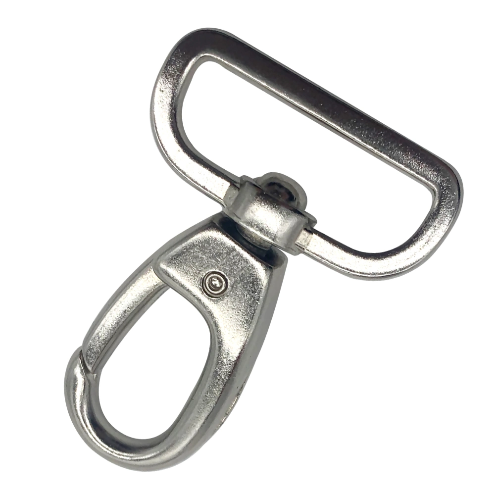 Metal Silver Spring Clip Snap Dog Hook for Key Chain/Handbag