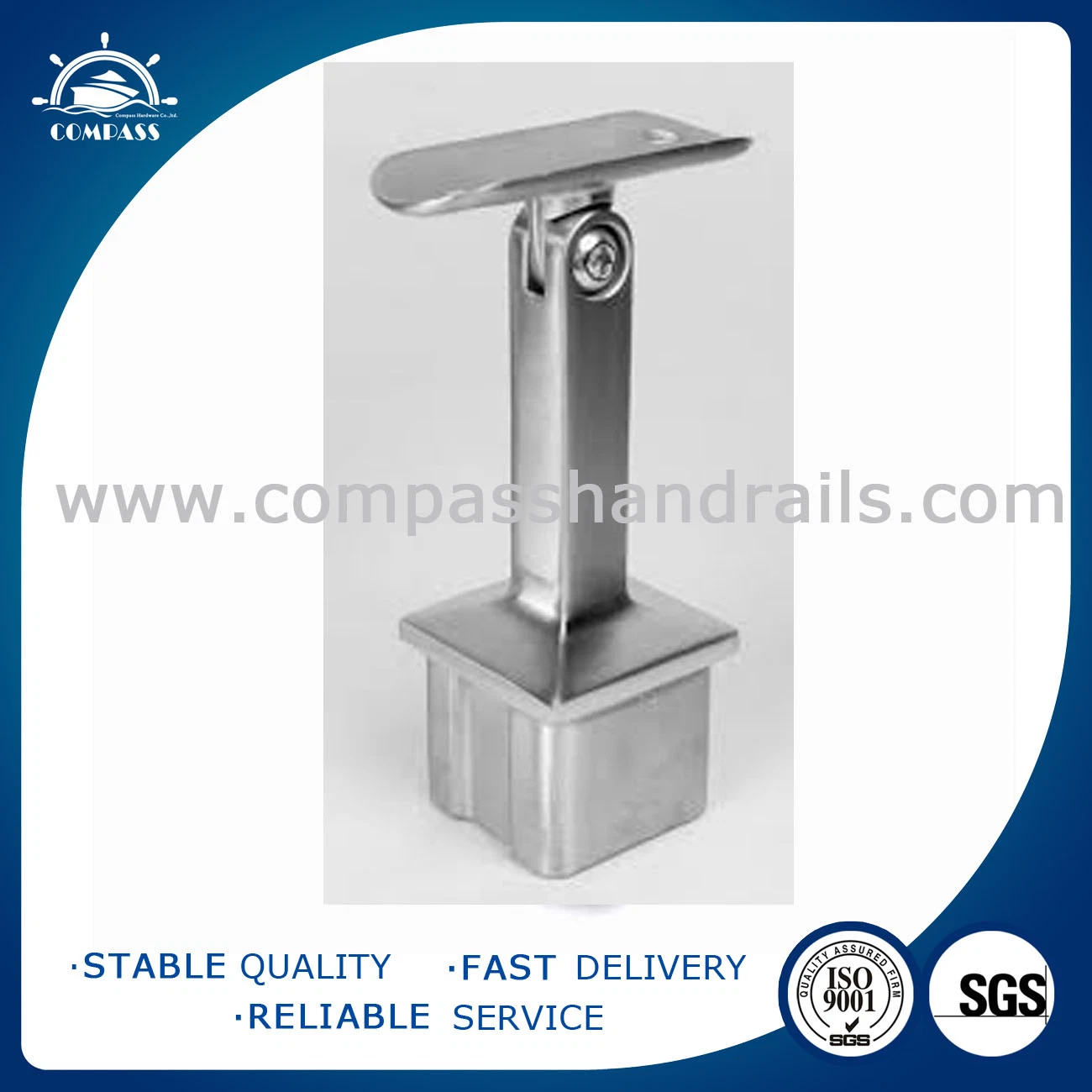 Stainless Steel Balustrade Bracket Stair Railing Fitting Stainless Steel Railing Use Bracket Parts