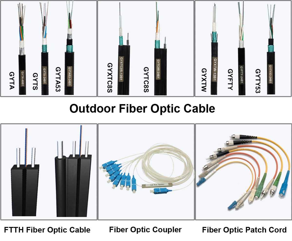 72/96/126 Core Armoured Duct High quality/High cost performance Optical Fiber Cable GYTS