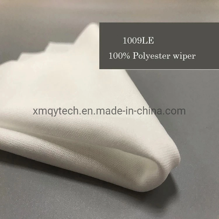 100% Polyester 110GSM 6" X 6" Disposable Lint Free Polyester Wipe for Industrial Cleaning Oil Dust Grease