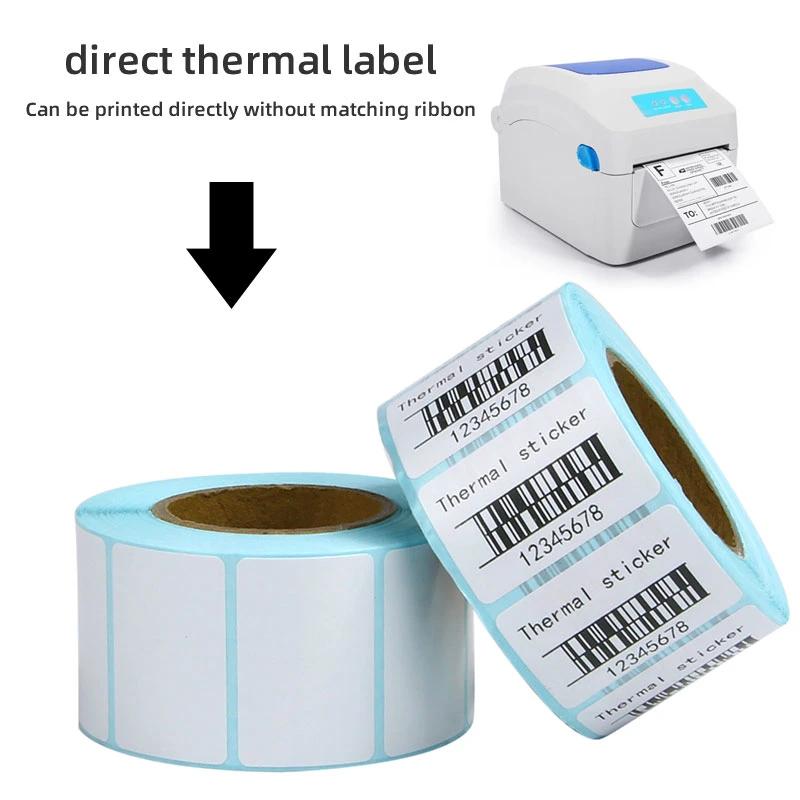 Good Quality Self-Adhesive Labels Thermal Sticker 60mm X 40mm Blue Color Sticker