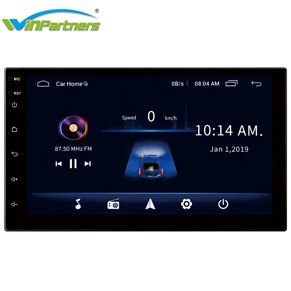 1DIN/2DIN 7inch Android 10.0 HD 1080P Full Touch Screen Car Stereo Car Radio Player with GPS Bluetooth WiFi Function