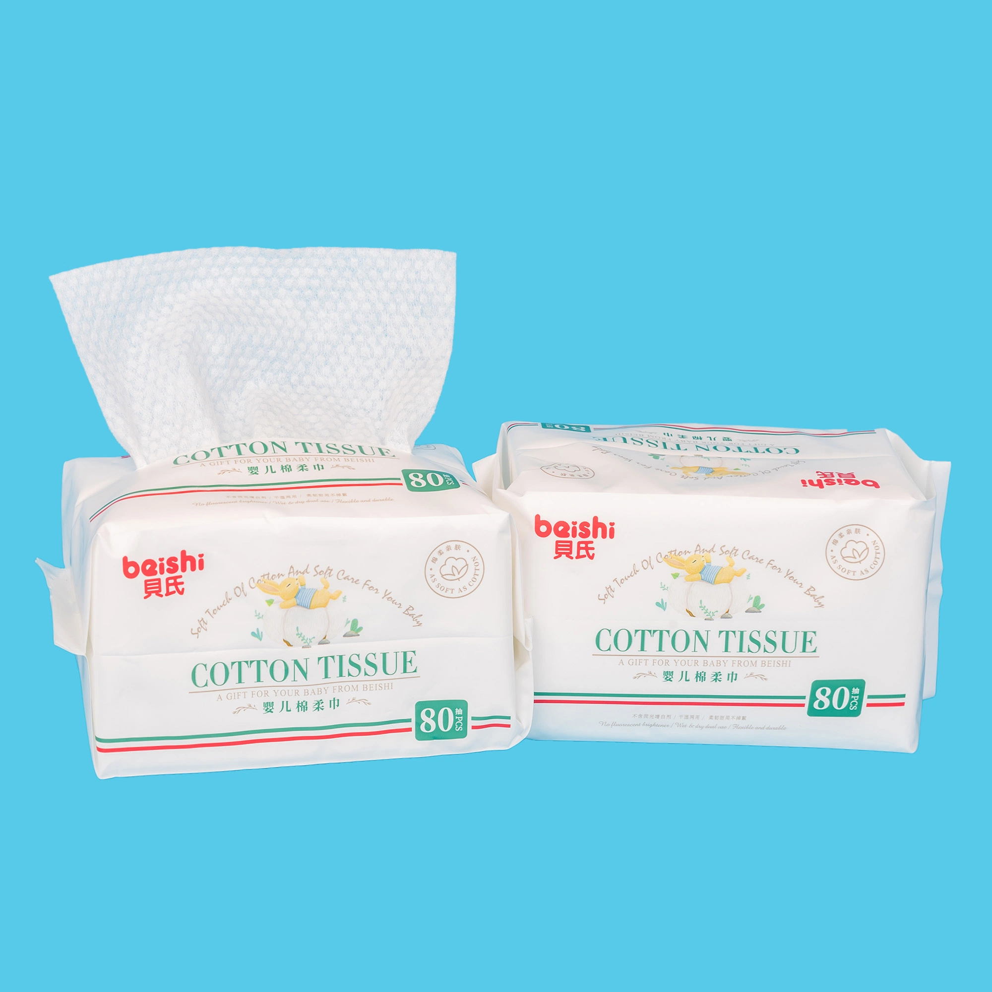 Organic Cotton Disposable Manufacturer Wholesale/Supplier Baby Wet Wipe Facial Tissue