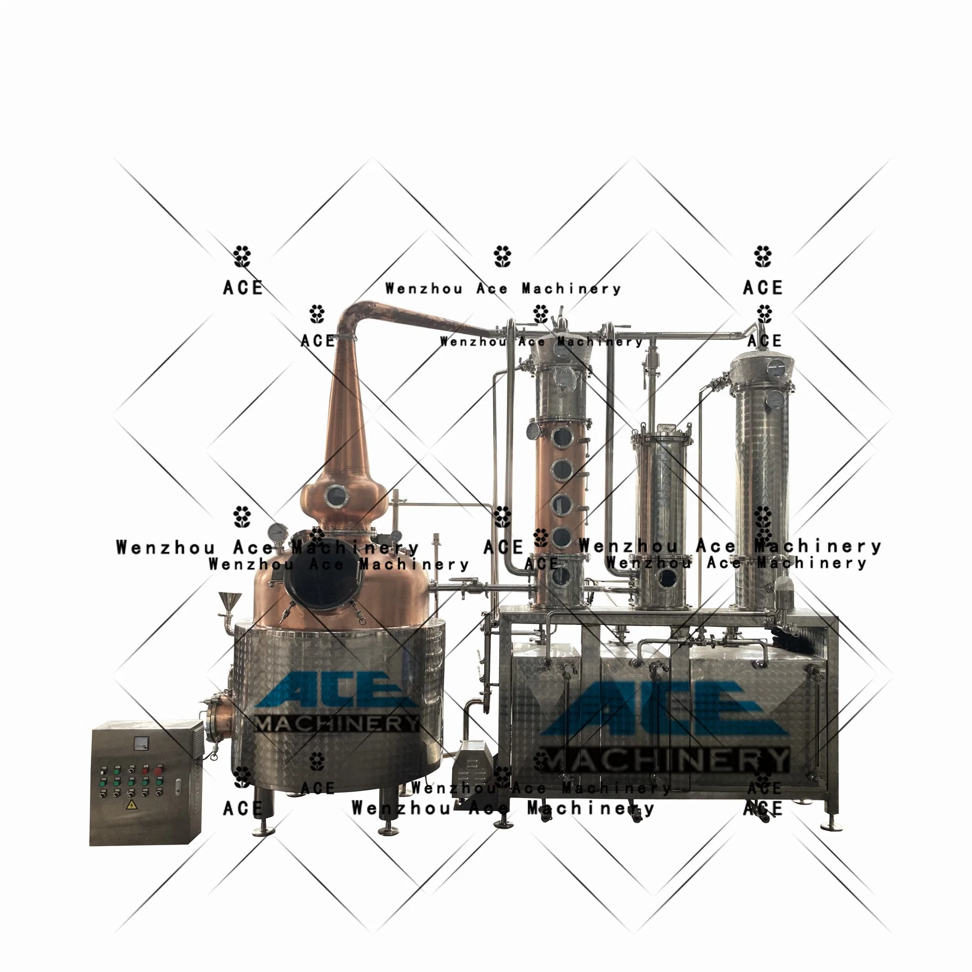 300L Alcohol Copper Pot Still Distiller Micro Column Alembic Home Moonshine Still Spirits Boiler