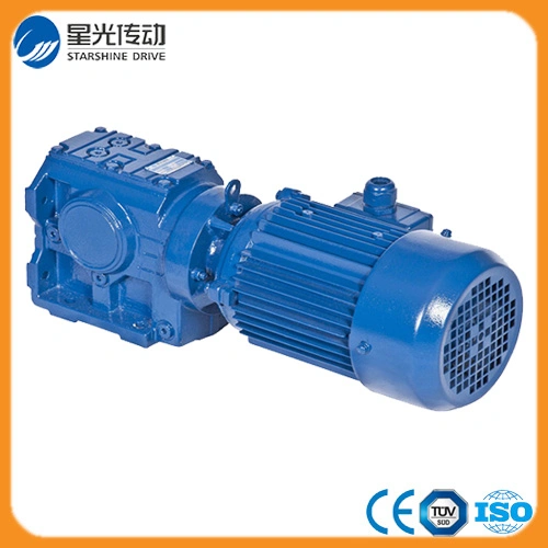 S Serie Right Angle Helical Worm Gear Reducer With Output Shaft