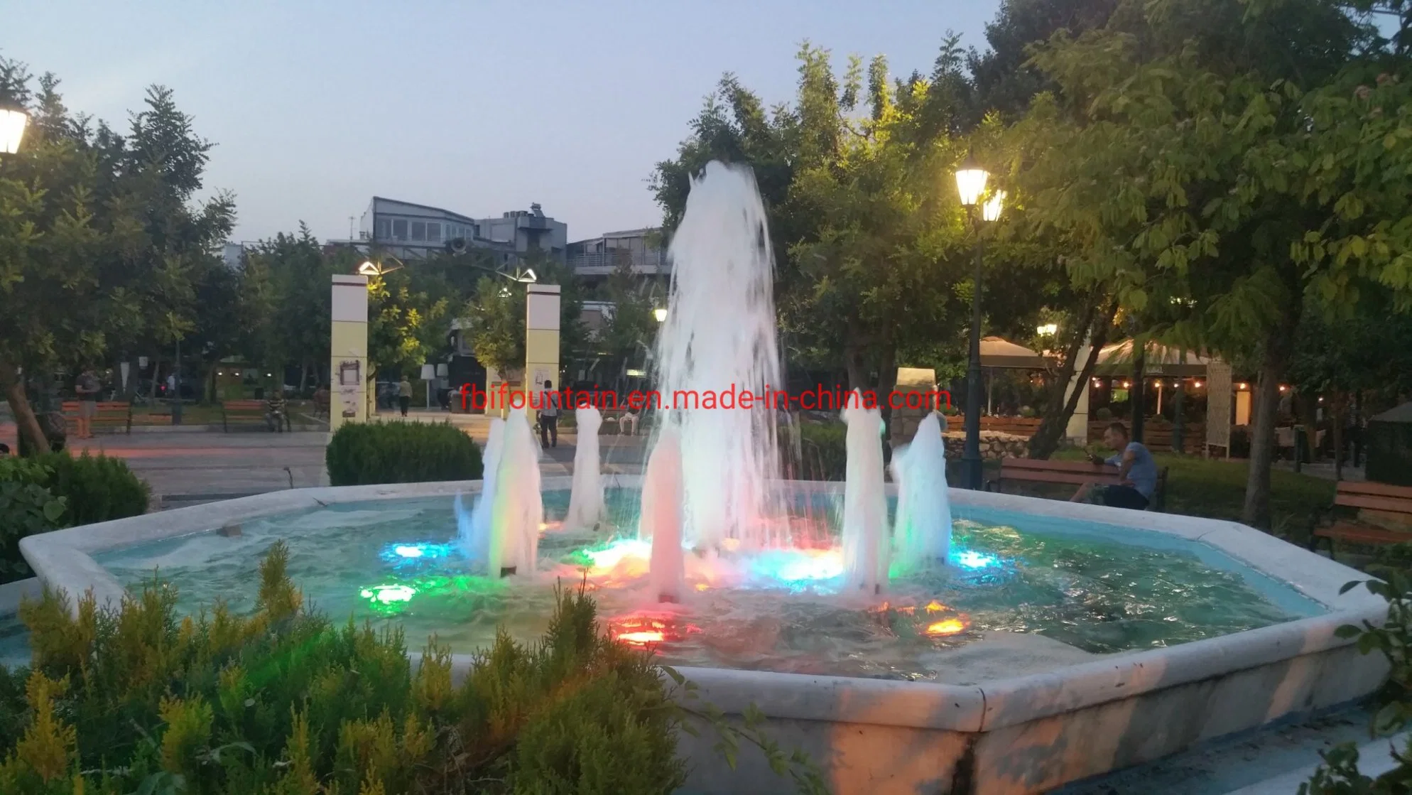 Customized Pond Musical Water Dancing Fountain with LED Lights