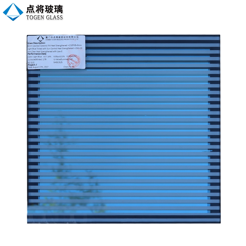 Customized Color Double Glazing Tempered Glass Window for Building Material