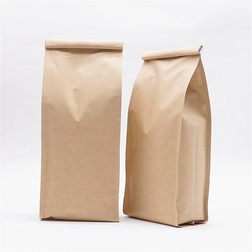 Joint en papier kraft sacs housse de sac de grains de café de l'emballage