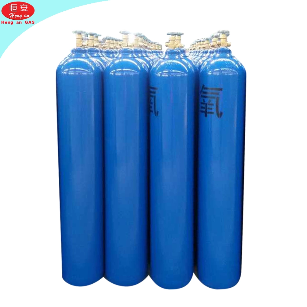 CE ISO Certification High Pressure 40L 150bar Refillable Oxygen Cylinder