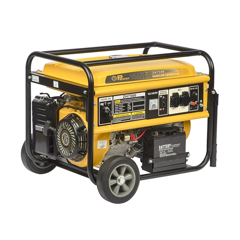 Power Value Portable Electric Start 5kw 5kVA Gasoline Generator