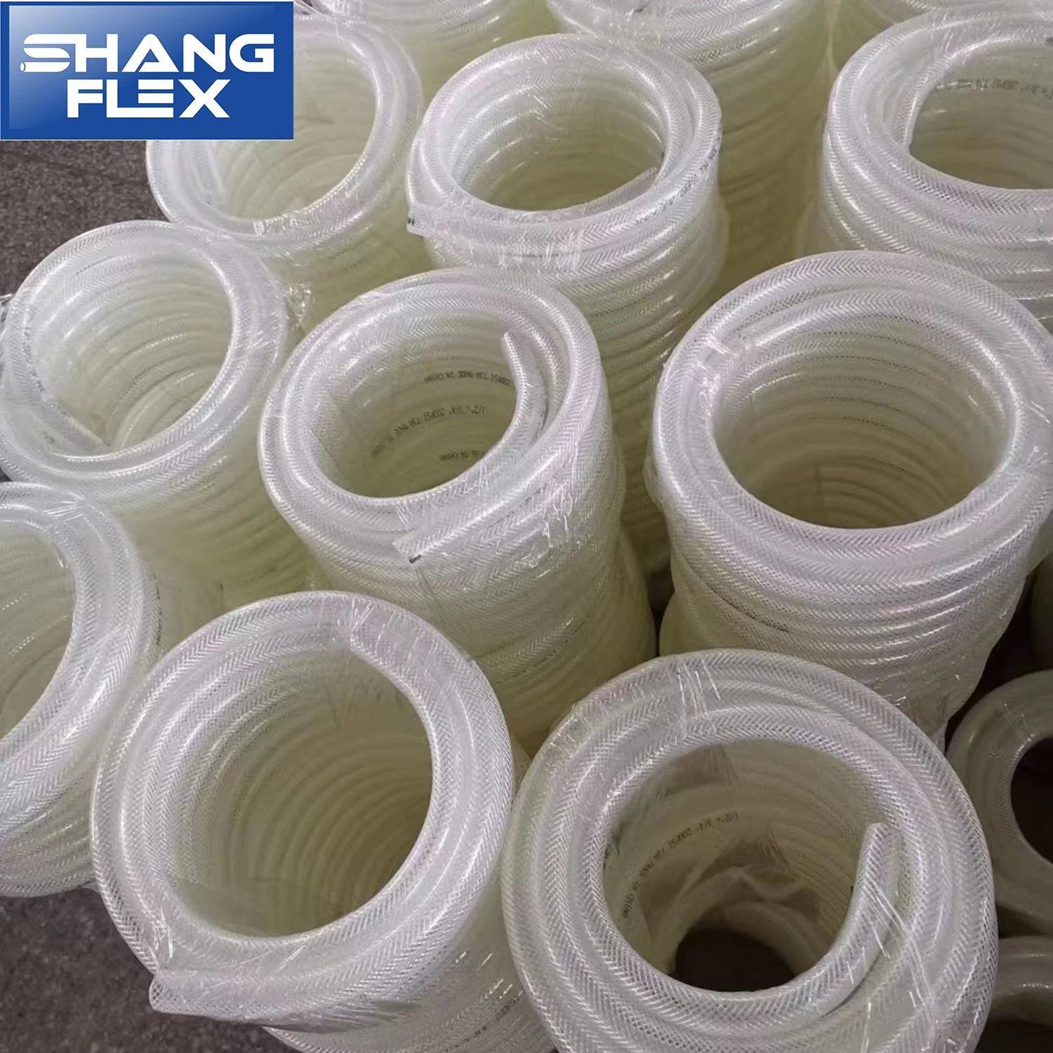 Food Grade USA European Standard FDA Reach Clear Braided Reinforced PVC Hose