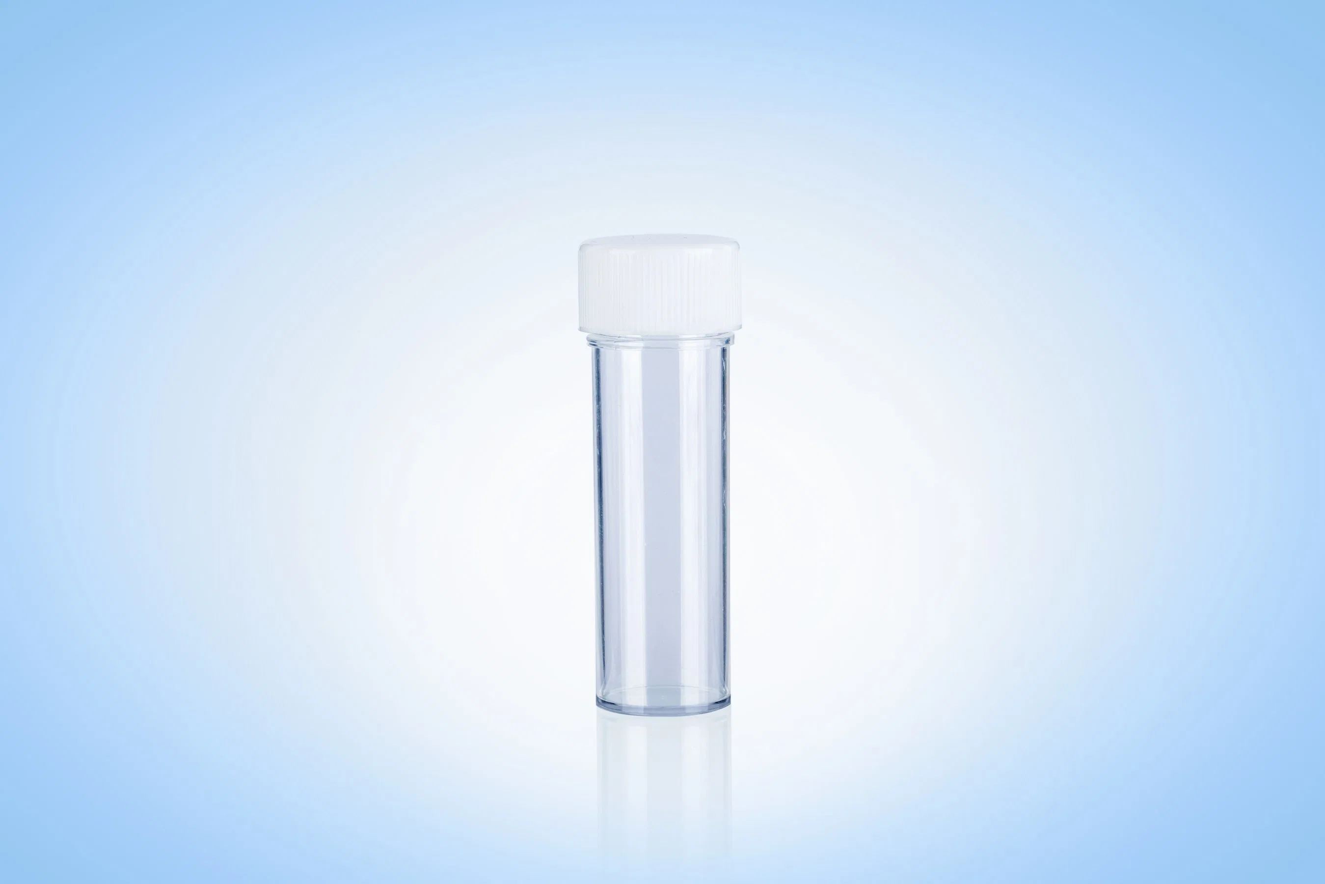 Medical Polymer Materials 25ml Sputum Container Skirted Bottom