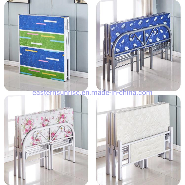 School Hotel Bedroom Use Metal Single Folding Bed