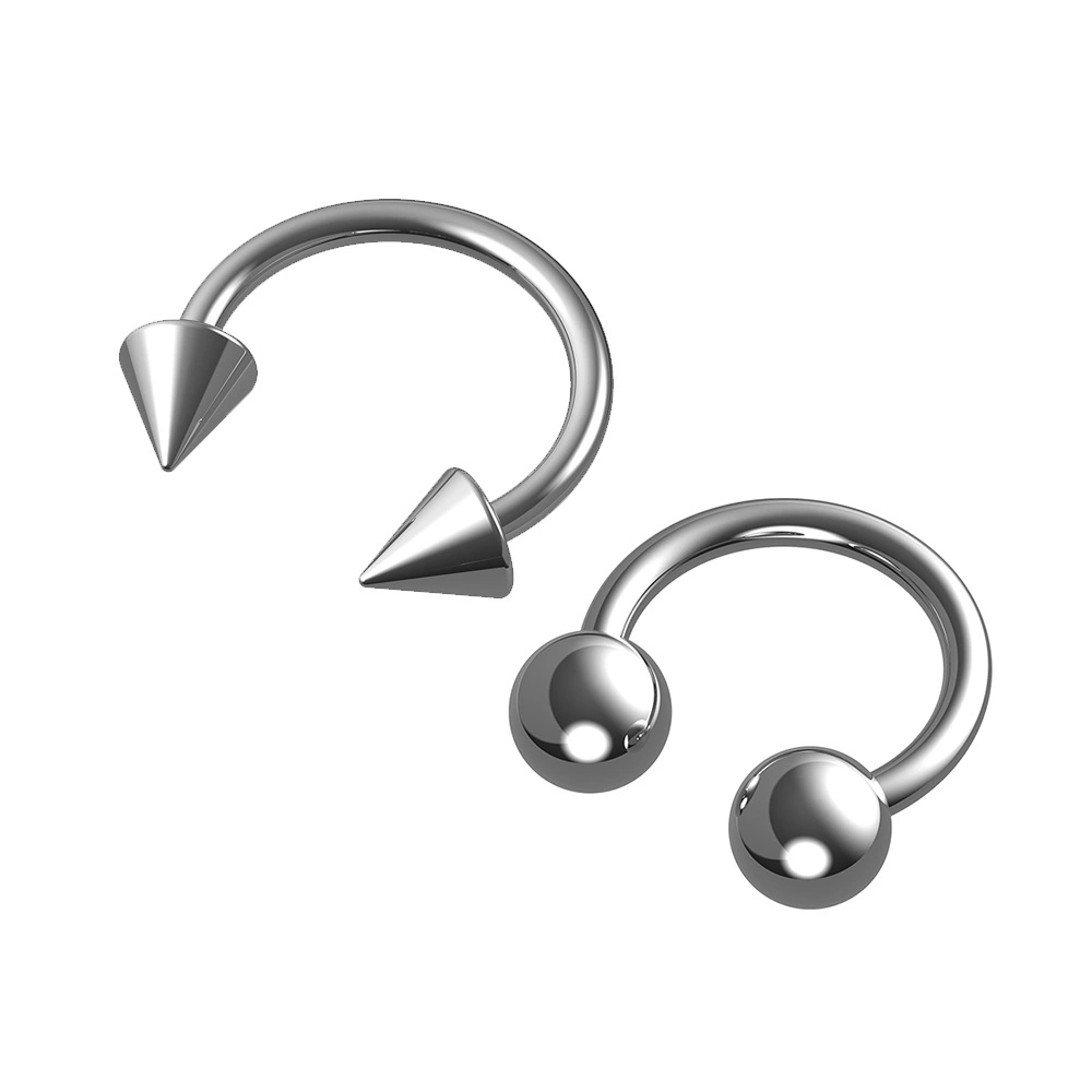 Titanium C-Word Rod Nose Stud Nose Ring Body Piercing