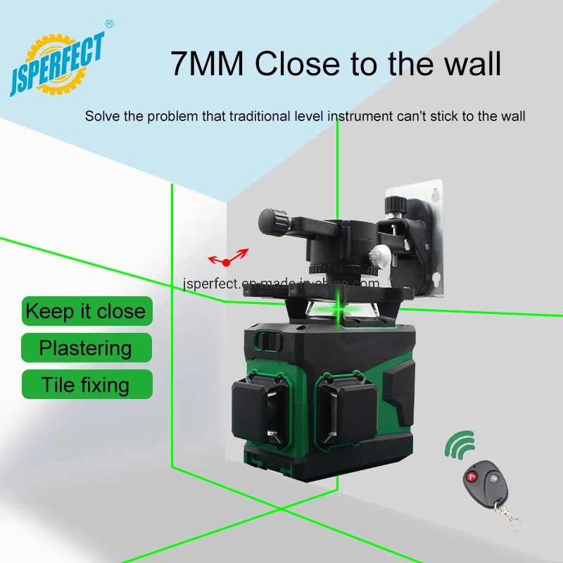 Haz verde de nivelación automática en 3D de nivel láser Crossline PRO