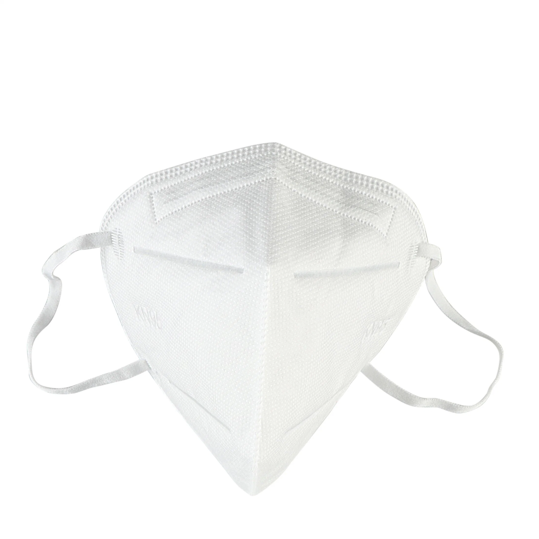 White Safety Disposable 5 Layer Non-Woven KN95 Face Mask