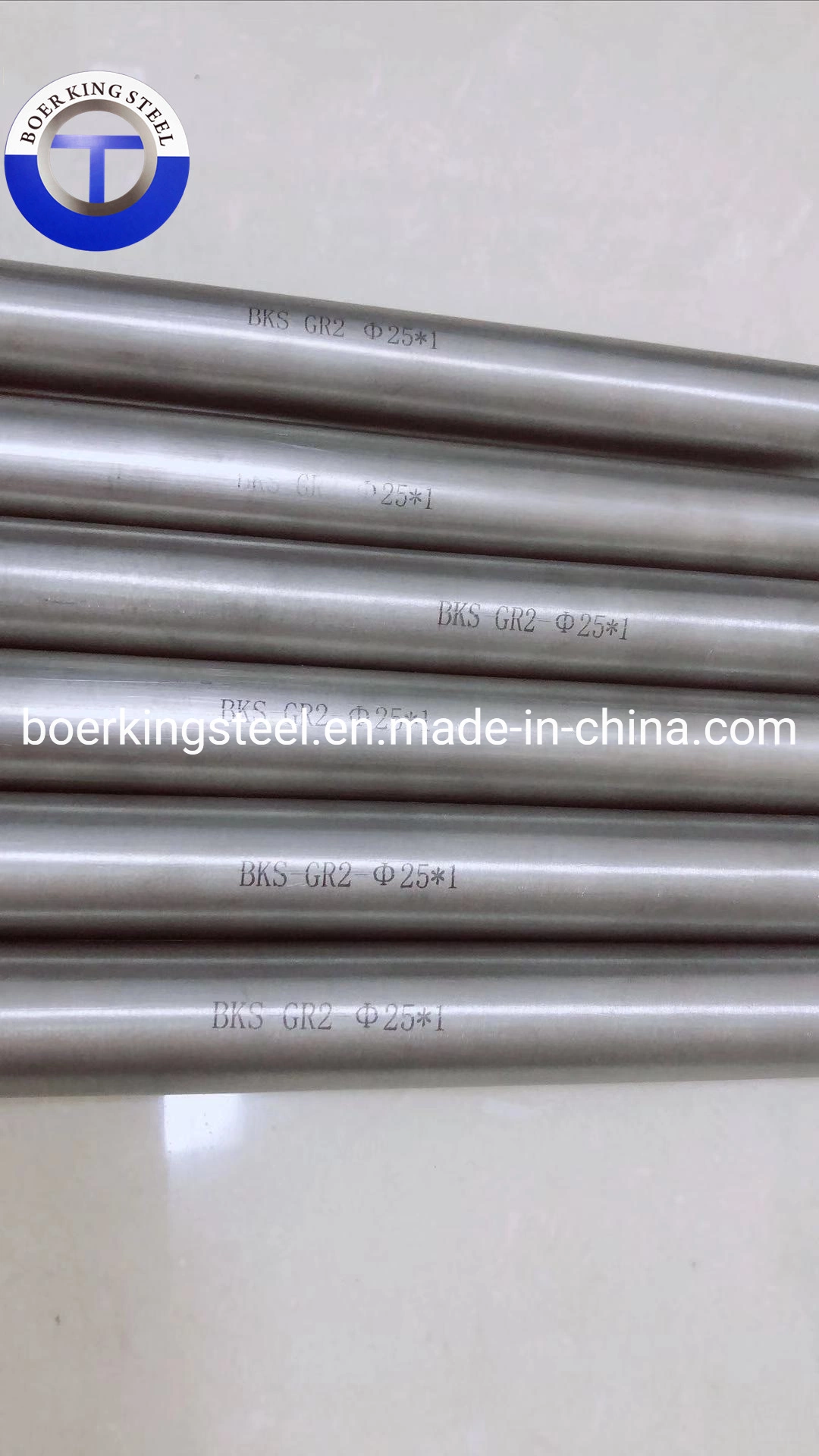 ASTM B338 Grade2 Grade5 Alloy Titanium Pipe