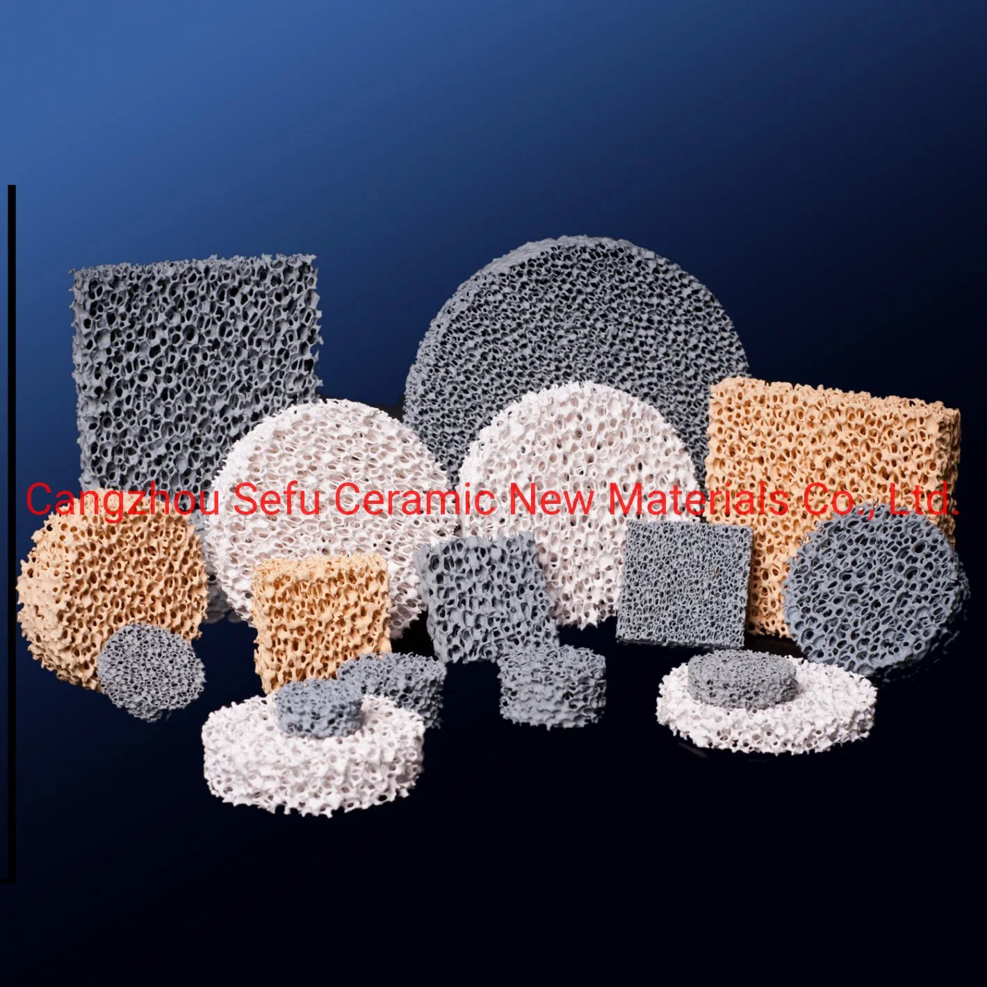 Refractory Materials Ceramic Foam Filter for Lost Wax Investment Casting Filtration