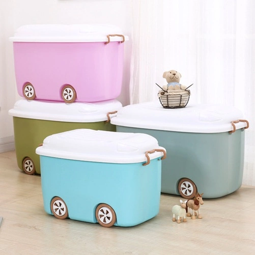 New Design Household Cartoon Plastic Storage Container with Lid