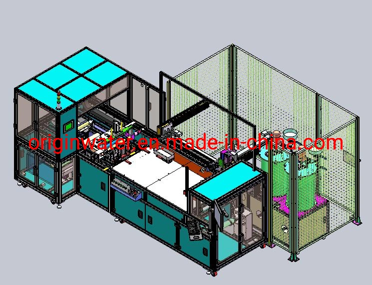 Módulo de purificación de agua potable máquina rodante semiautomática