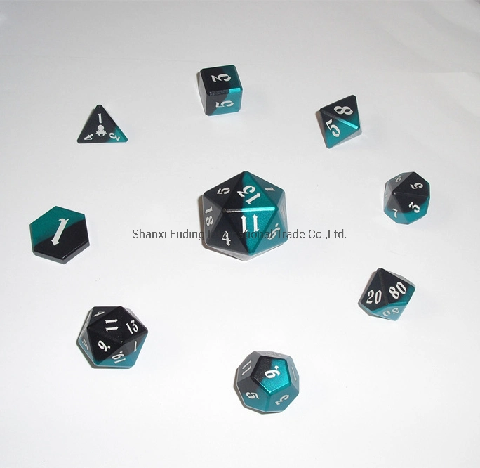 Wholesale Colored OEM Dnd Aluminum Alloy Dice Sets