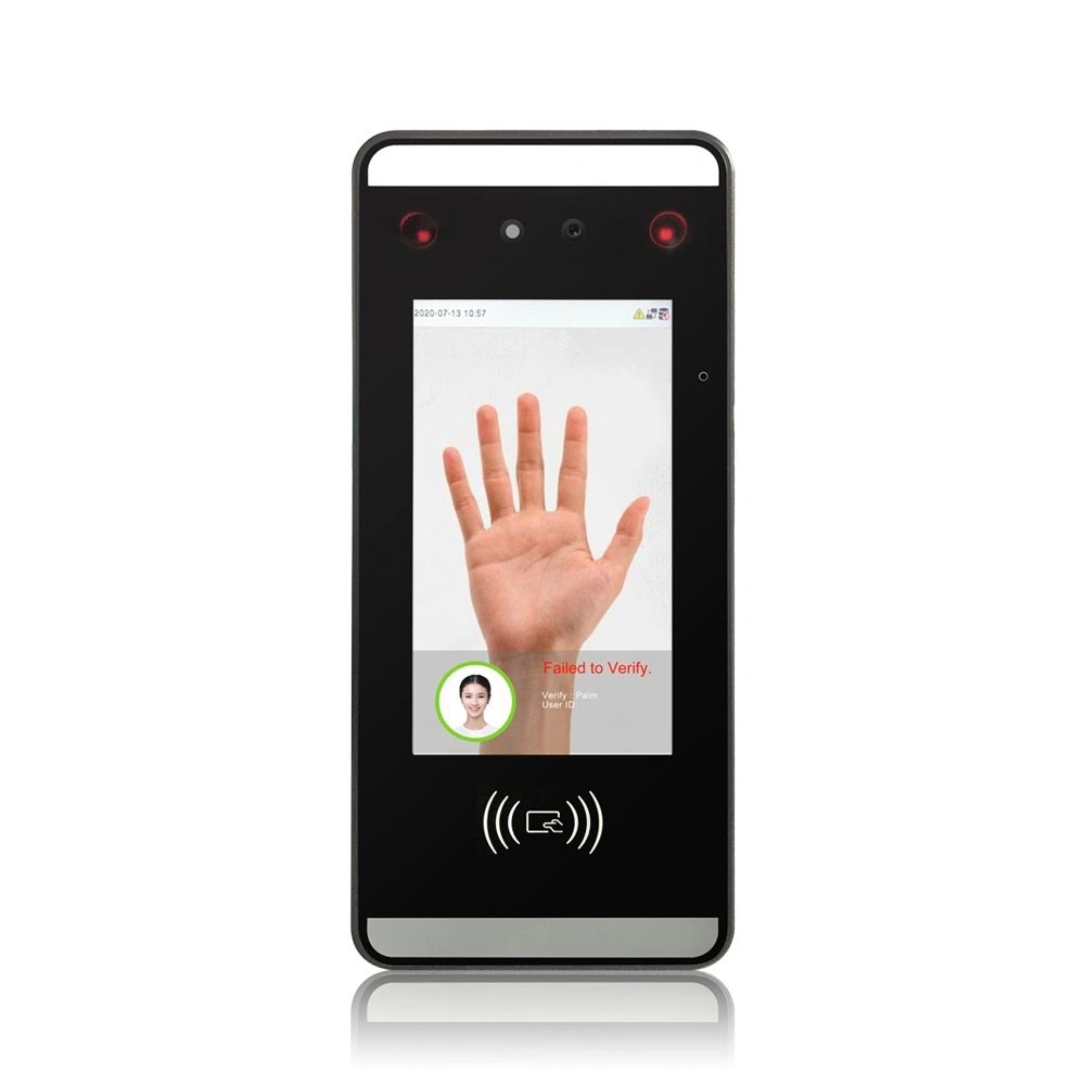 5 Inch WiFi/TCP/IP/USB Palm & Fingerprint Dynamic Face Recognition Biometrics Terminal