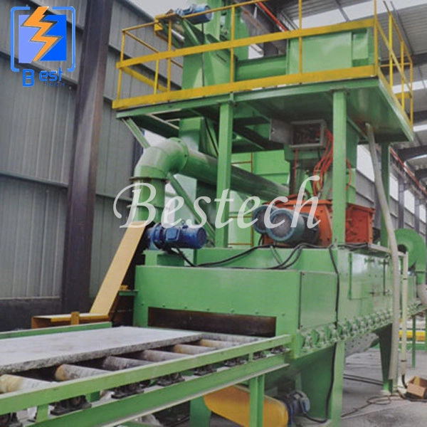 Stone Concrete Marble Paver Block Shot Blasting Machine with Dust Collector