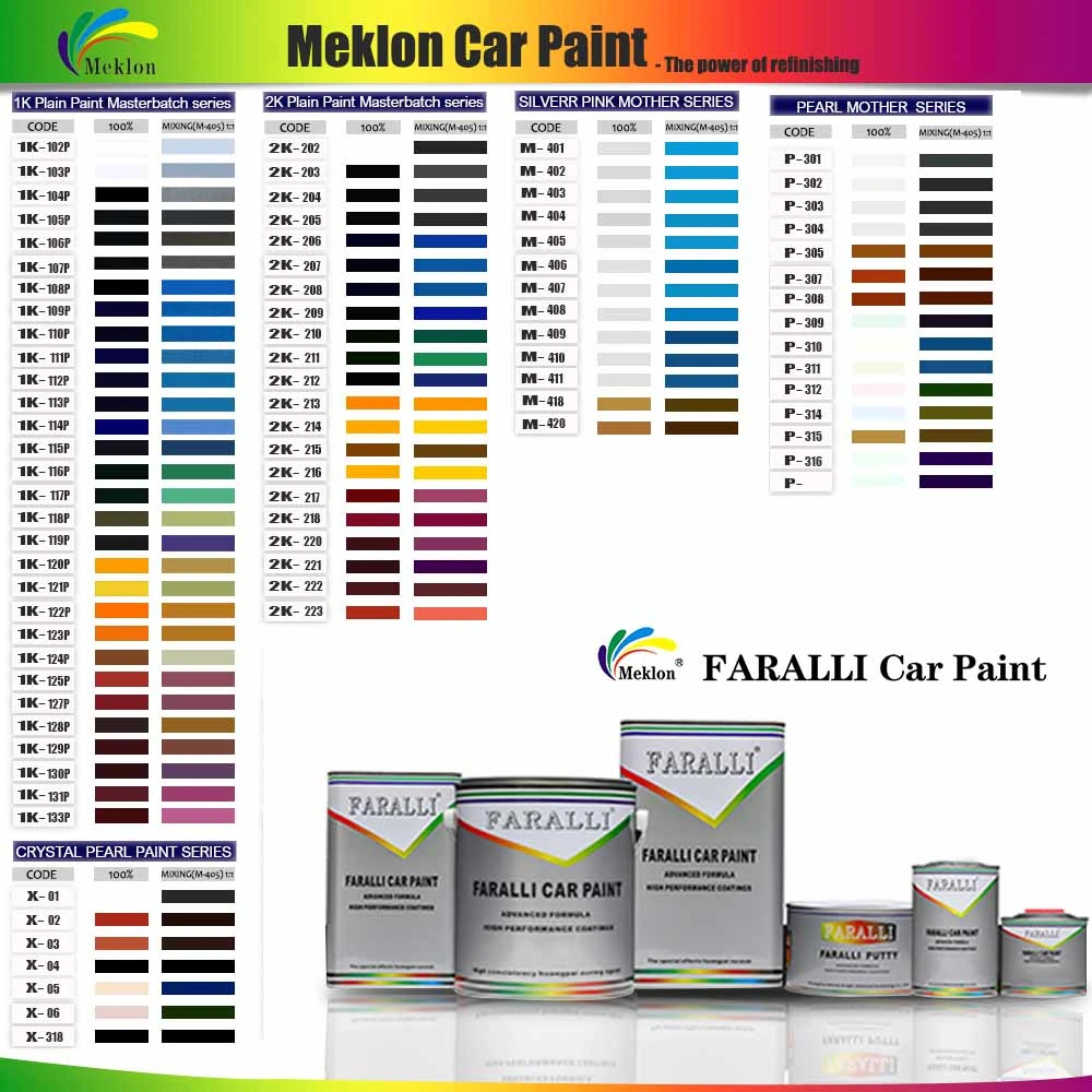 1K Pearl Base Coat Auto Base Car Paints Good Anti-Corrosion Car Refinish Paint