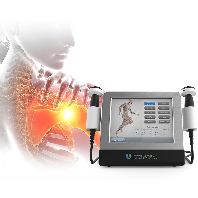 Arthritic Joint Treatment Ultrasound Wave Therapy Ultrasound Medical Equipment Ultrawave with 2 Handles