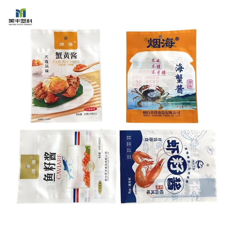 Top Zip Plastic Bag Food Packaging/ 3 Side Seal Zipper Bag/ Stand up Pouch Ziplock Bag for Meat