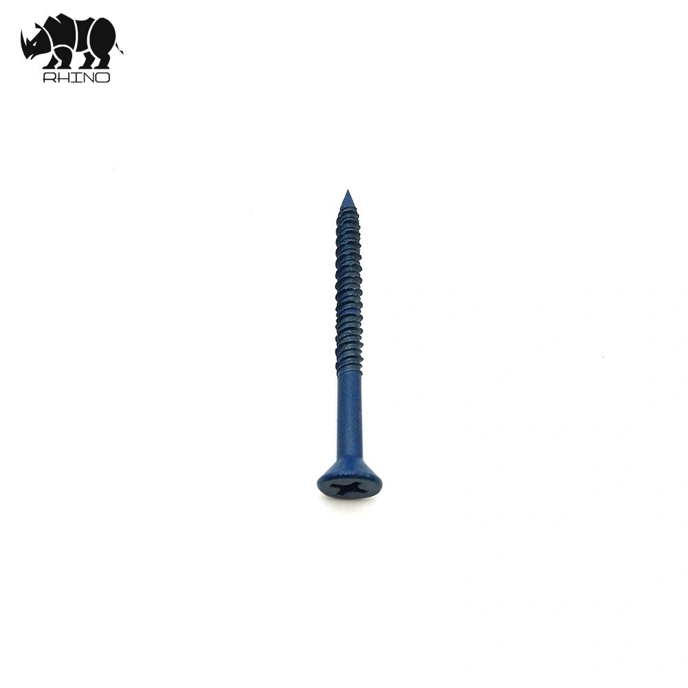 Flat Head Slotted / Phillips / Torx Drive with Diamond Point Blue Respert 1000hrs Concrete Screw