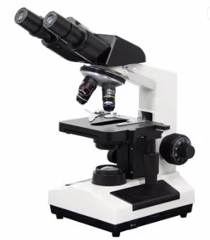 Cámara de vídeo pantalla LCD microscopio Binocular digital más barato Clásico Xsz-107bn Microscopio biológico