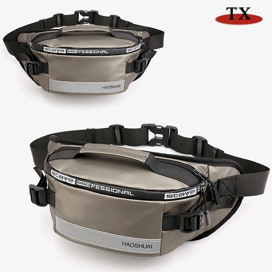 Fashion Outdoor Reflective Stripe Chest Bag Running Close-Fitting Waist Bag