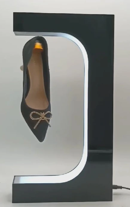 New Customize 360 Rotating Magnetic Levitation Floating High-Heel Shoe Display Racks,