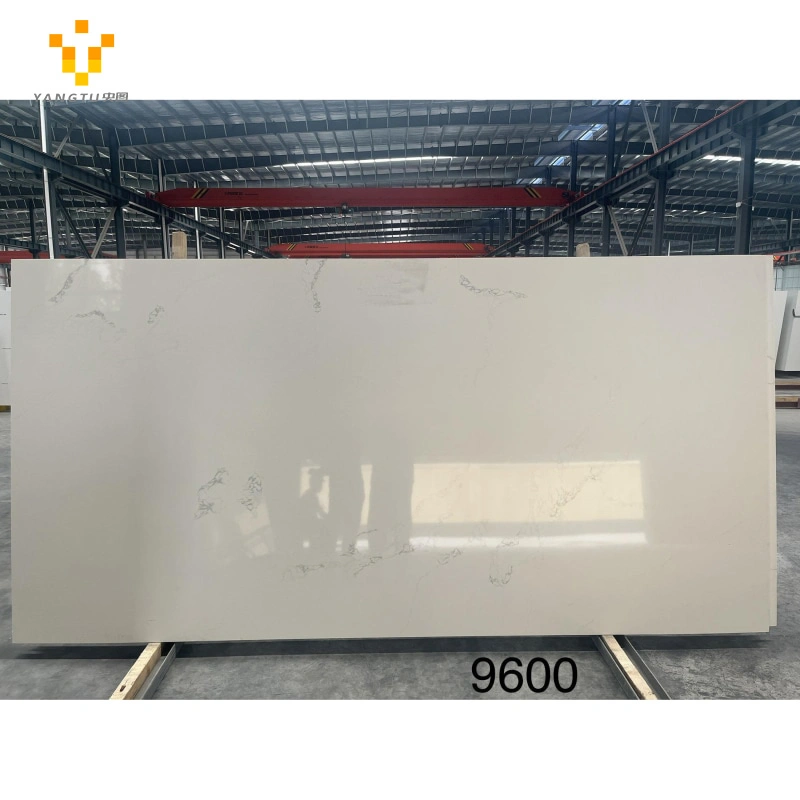 Hot Selling Factory Price Double Sink and Artificial Stone Top Vanity Quartz Stone Kitchen Quartz Slab Bathroom Countertops