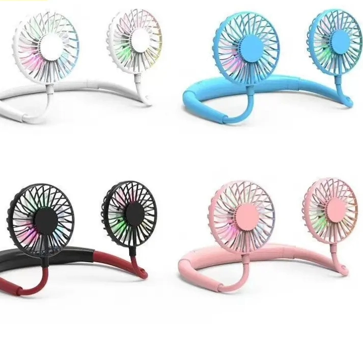 2023 Nouveau ventilateur de collier de refroidissement chaud sans main Lazy personnel Mini-ventilateur de sport à col électrique et à suspendre