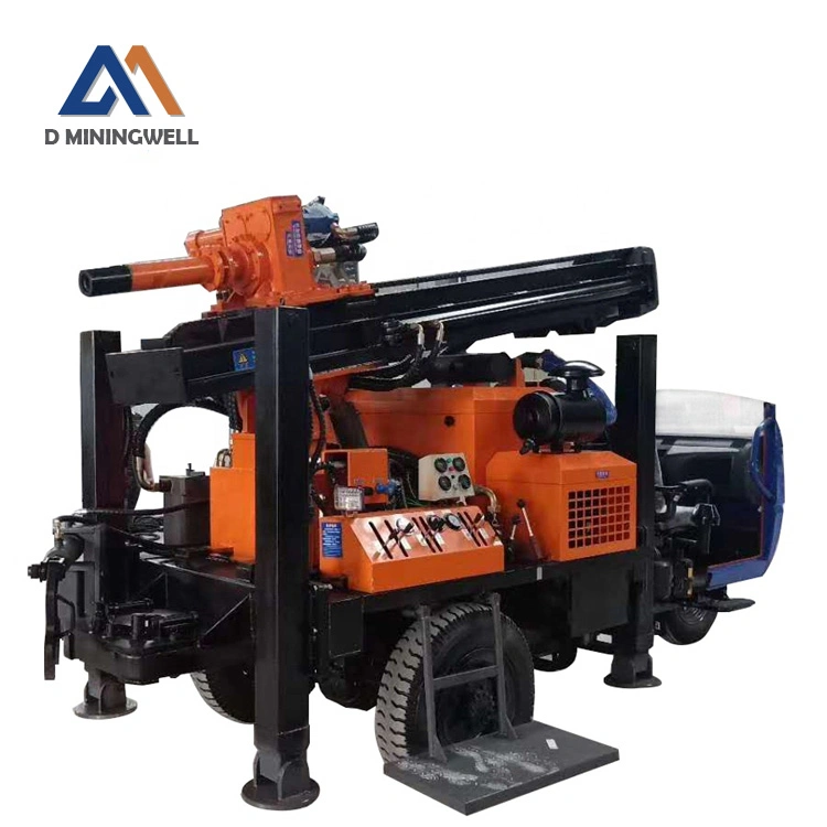 Dminingwel Mwl200 Tricycle-Mounted Air Pneumatic Drilling Rig Multi-Functional Water Well Drilling Rig with Wheels