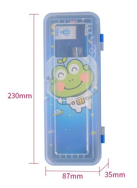 Transparent PVC Multifunctional Primary Stationery Creative Student Pencil Case