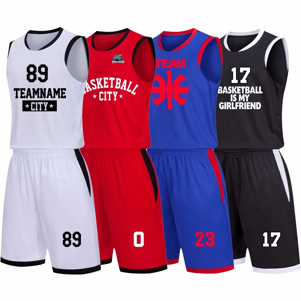 Polyester Fashion Trend Basketball Uniform Men Basketball Jersey Design 2022