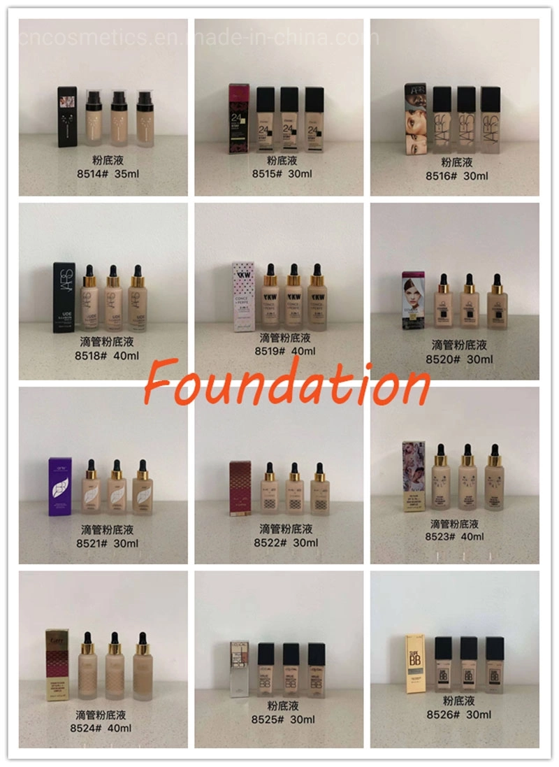 High quality/High cost performance  Cosmetics Private Label Foundation Makeup Liquid for Dark Skin Liquid