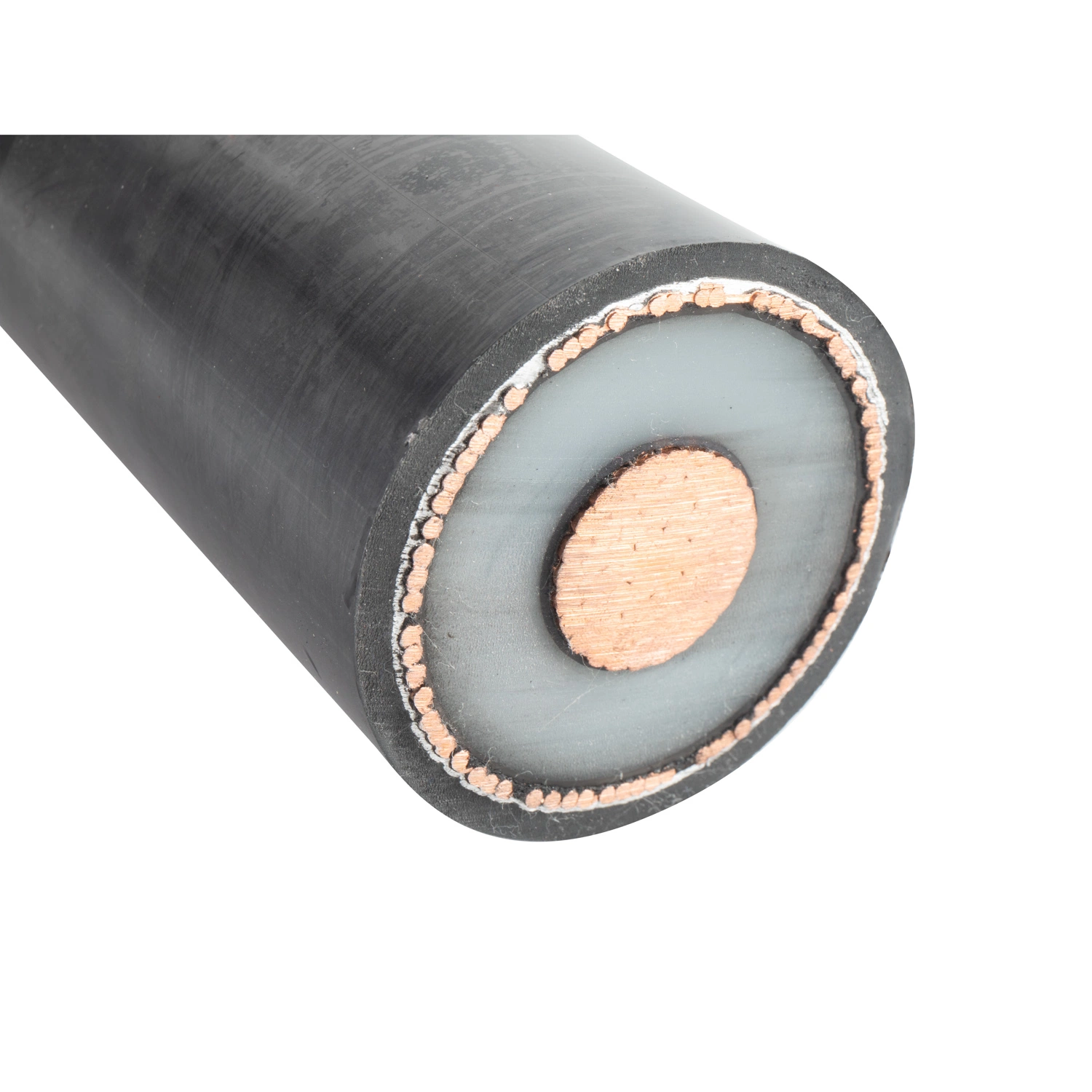 Cu/XLPE/CAS/PVC 38/66kv Single Core From 185 to 800 Sqmm XLPE Insulated Underground Power Cable