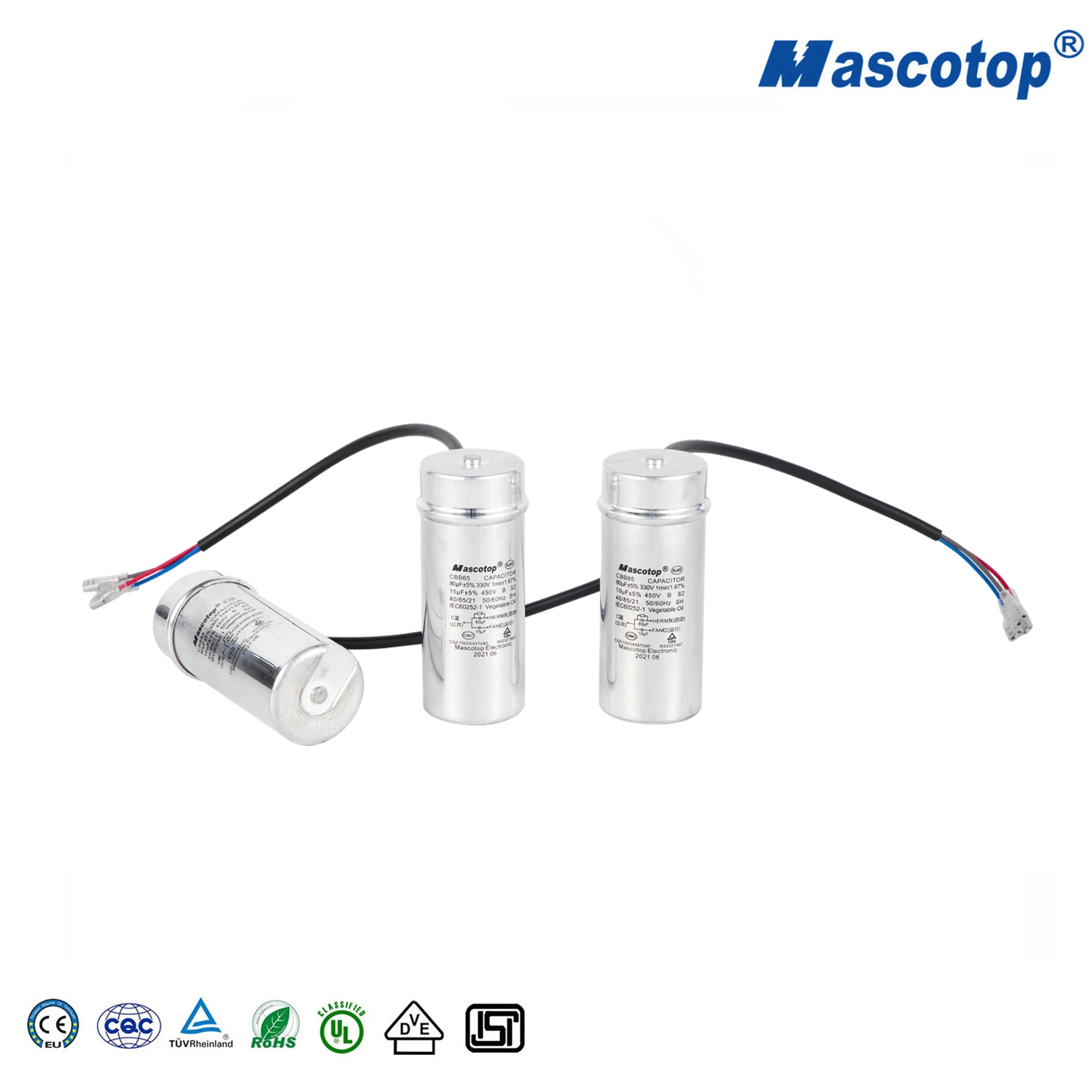 Polypropylene Compressor Mascotop 50PCS /Carton 1-40UF 370-450V Refrigerator Compressor Cbb65 Capacitor