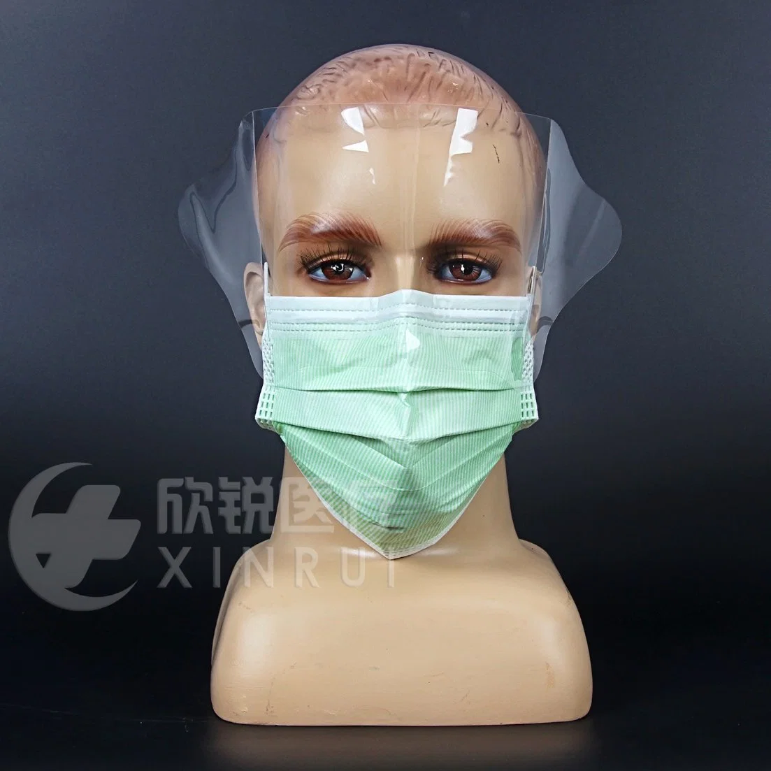 Anti Splash 4-Ply Disposable Surgical Shield Face Mask with Ear-Loop