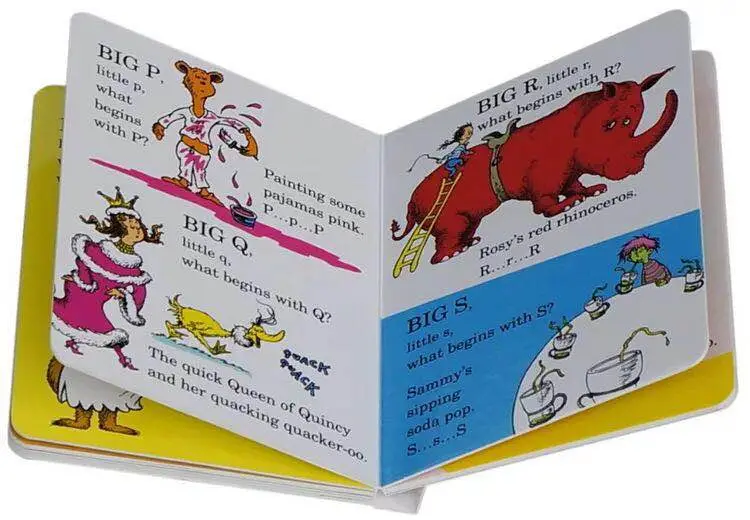 Custom Printing Cardboard Paper Children Learning Hardcover Book