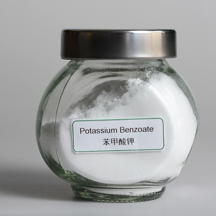 Poudre blanche de classe chimique de benzoate de potassium
