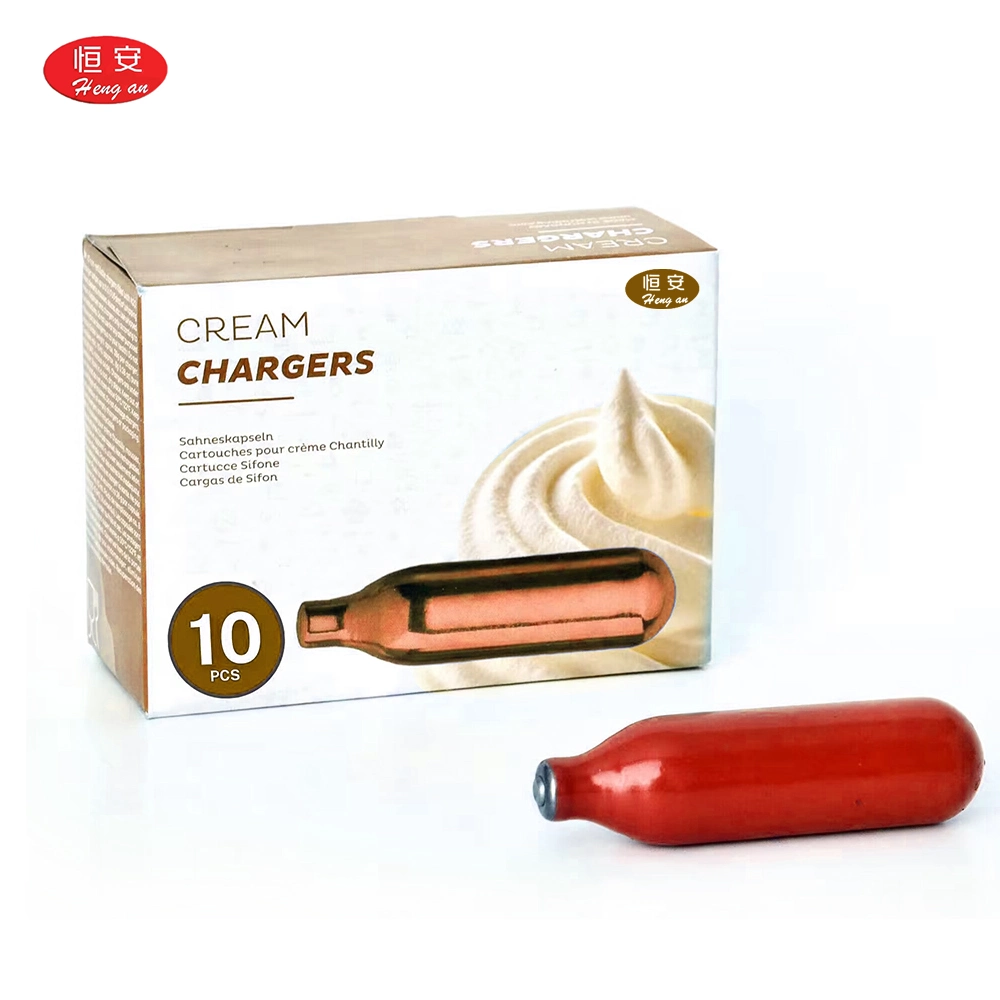 Hengan Gas Cream Charger Nitrosoxid 10 Packung mit 8g Stück Glühlampen