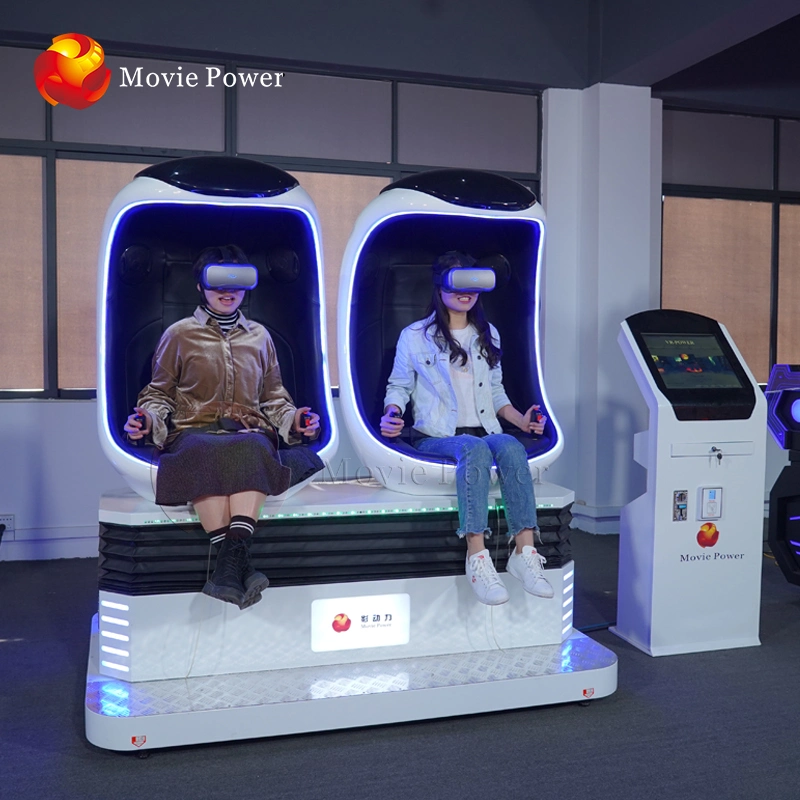 Ganar dinero huevo silla de cine 9D Vr 2 Jugadores simulador de máquina de juego de realidad virtual