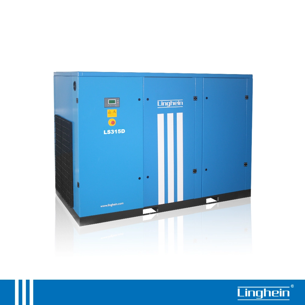 Linghein 315kw 8 Bar compresor de aire de tornillo rotativo