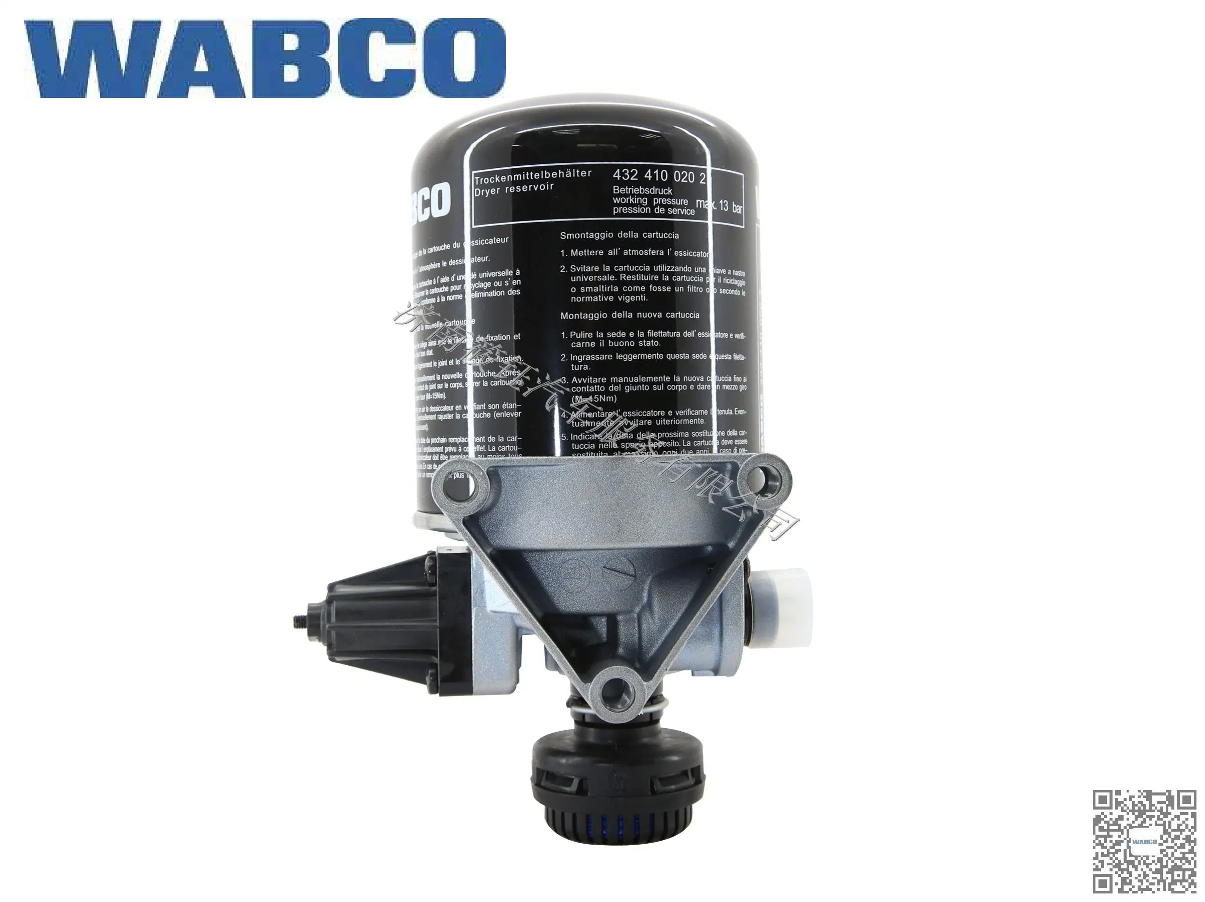 WABCO Lufttrockner 4324101020 1020ad Factory 4324101021 4324101022 4324101027 BE Verwendet für Beiben DAF Evobus FAW Auto Parts